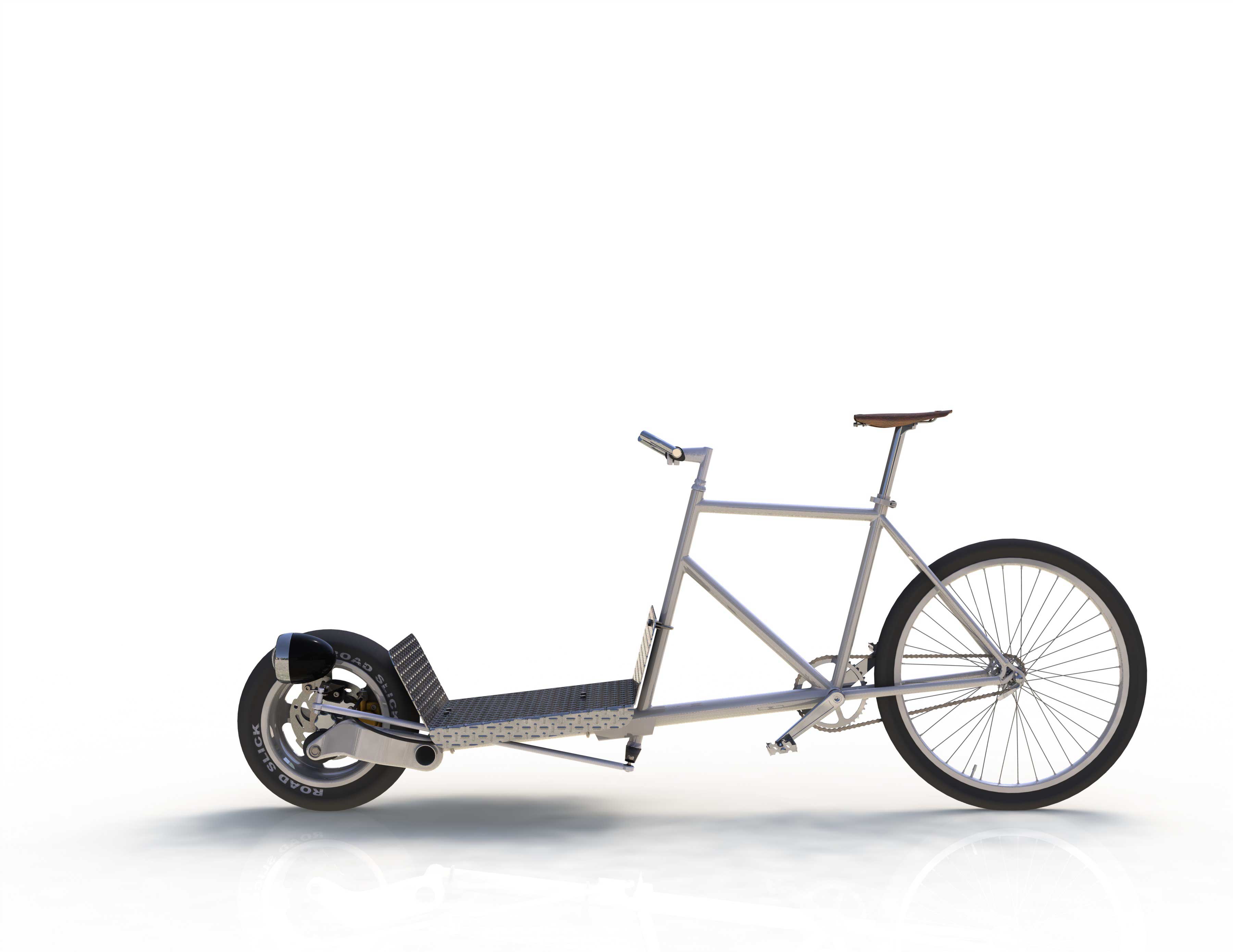 les vélos des autres > cargo auto-construit avec avant de scooter